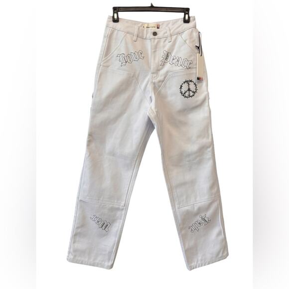 NEW HONOR THE GIFT Denim Carpenter PantsWhite Men/Unisex 28 Streetwear